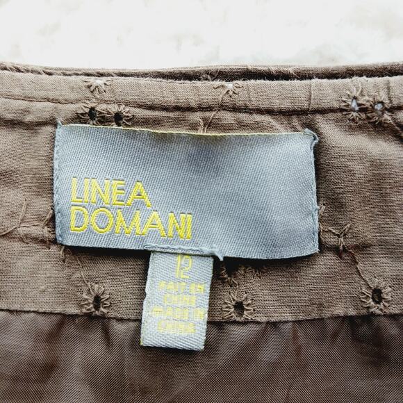 Skirt Maxi Size 12 Brown Embroidered Boho Romantic Fairy Cottagecore Whimsical - Picture 10 of 13